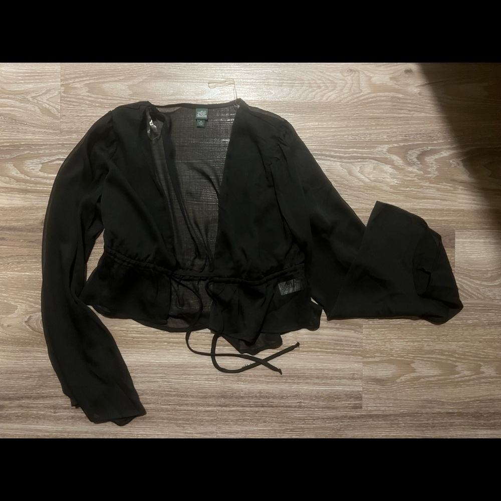 Wild Fable, Target brand, Sheer top, size M, black